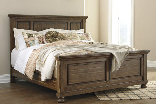 Flynnter Medium Brown Queen Panel Bed - Gate FurnitureQueen Bed