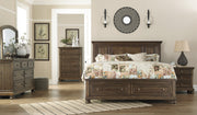 Flynnter Medium Brown Storage Platform Bedroom Set - Gate FurnitureBedroom Set