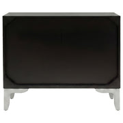 Forbes 2-door Bone Inlay Mosaic Accent Storage Cabinet Black - 950450