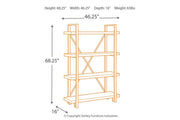Forestmin Brown/Black Bookcase - Gate FurnitureBookcases