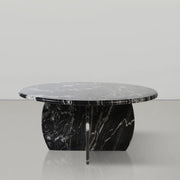 Formentera Marble Coffee Table in Black - 219Black-CT
