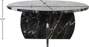 Formentera Marble Coffee Table in Black - 219Black-CT