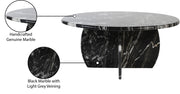 Formentera Marble Coffee Table in Black - 219Black-CT