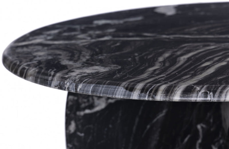 Formentera Marble Coffee Table in Black - 219Black-CT
