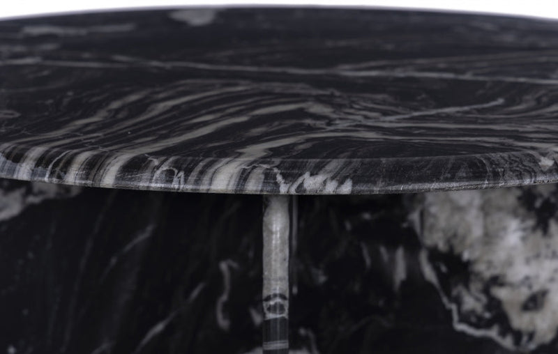 Formentera Marble Coffee Table in Black - 219Black-CT