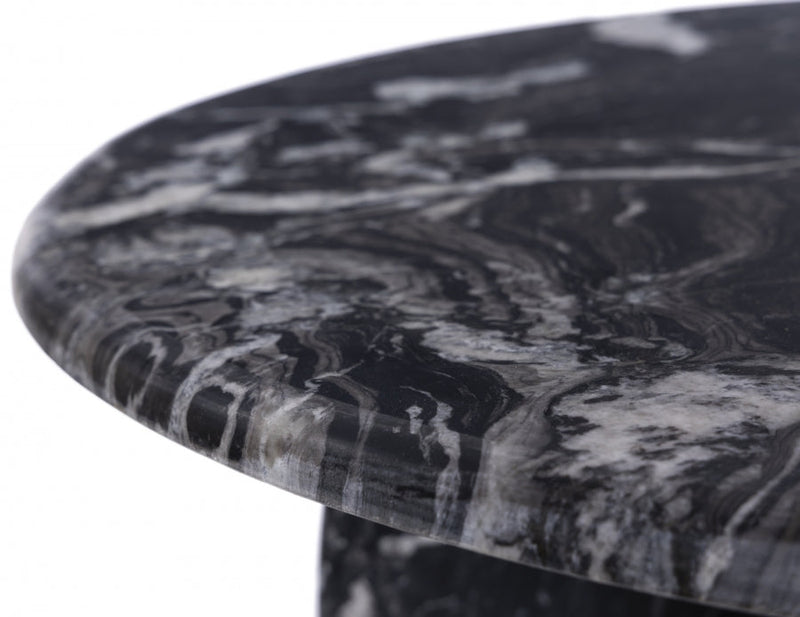 Formentera Marble Coffee Table in Black - 219Black-CT