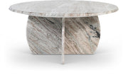 Formentera Marble Coffee Table in Brown - 219Brown-CT