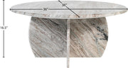 Formentera Marble Coffee Table in Brown - 219Brown-CT