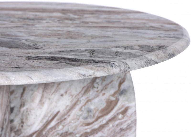 Formentera Marble Coffee Table in Brown - 219Brown-CT