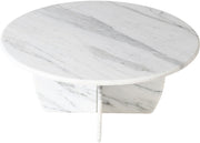 Formentera Marble Coffee Table in White - 219White-CT
