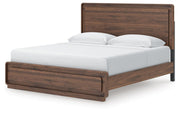 Fortlorn King Panel Bed and 2 Nightstands - PCB386B9