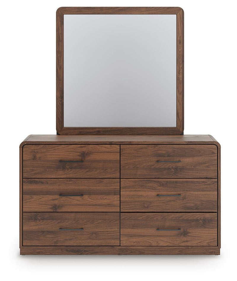 Fortlorn Queen Panel Bed, Dresser and Mirror - PCB386B3