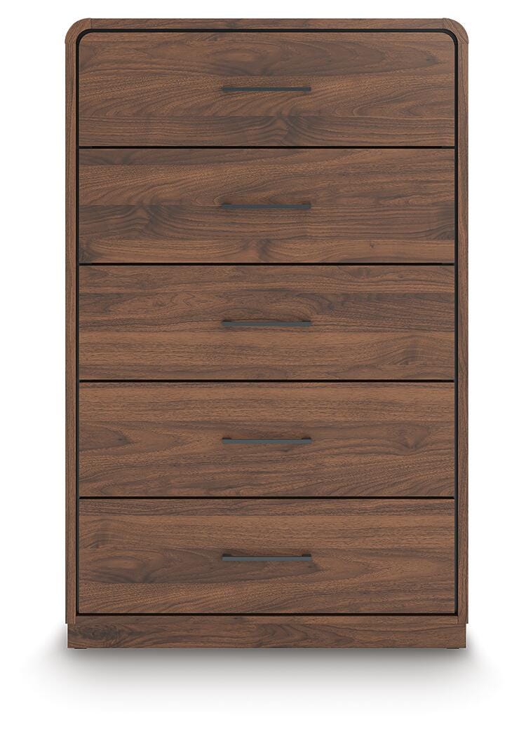 Fortlorn Queen Panel Bed, Dresser, Chest and 2 Nightstands - PCB386B10