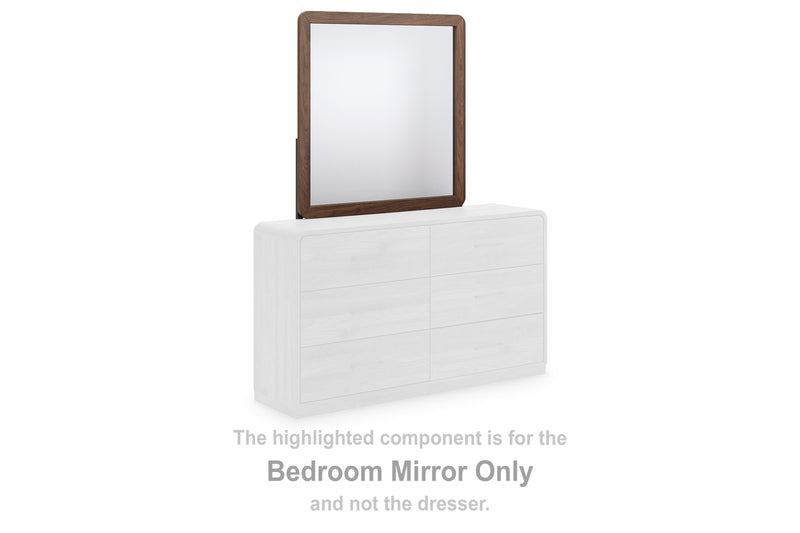 Fortlorn Walnut Brown Bedroom Mirror - PCB386-36