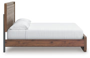 Fortlorn Walnut Brown California King Panel Bed - PCB386B5