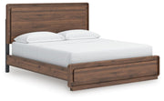 Fortlorn Walnut Brown California King Panel Bed - PCB386B5