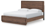 Fortlorn Walnut Brown California King Panel Bed - PCB386B5