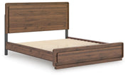Fortlorn Walnut Brown California King Panel Bed - PCB386B5