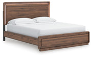 Fortlorn Walnut Brown California King Panel Bed - PCB386B5