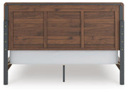 Fortlorn Walnut Brown California King Panel Bed - PCB386B5