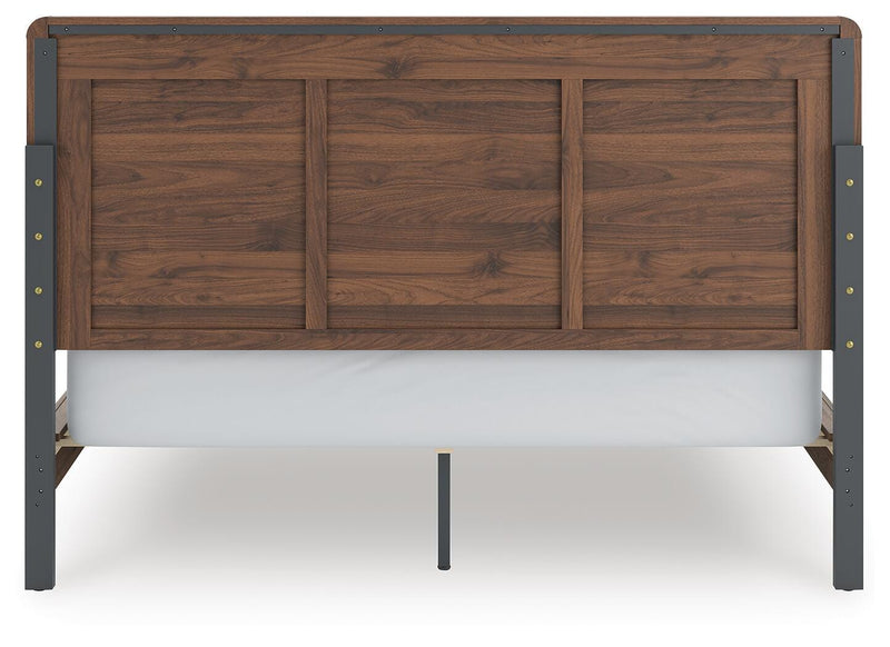 Fortlorn Walnut Brown California King Panel Bed - PCB386B5
