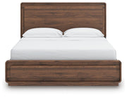Fortlorn Walnut Brown California King Panel Bed - PCB386B5