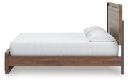 Fortlorn Walnut Brown California King Panel Bed - PCB386B5