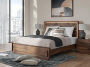 Fortlorn Walnut Brown King Panel Bed - PCB386B4