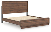 Fortlorn Walnut Brown King Panel Bed - PCB386B4