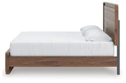 Fortlorn Walnut Brown King Panel Bed - PCB386B4