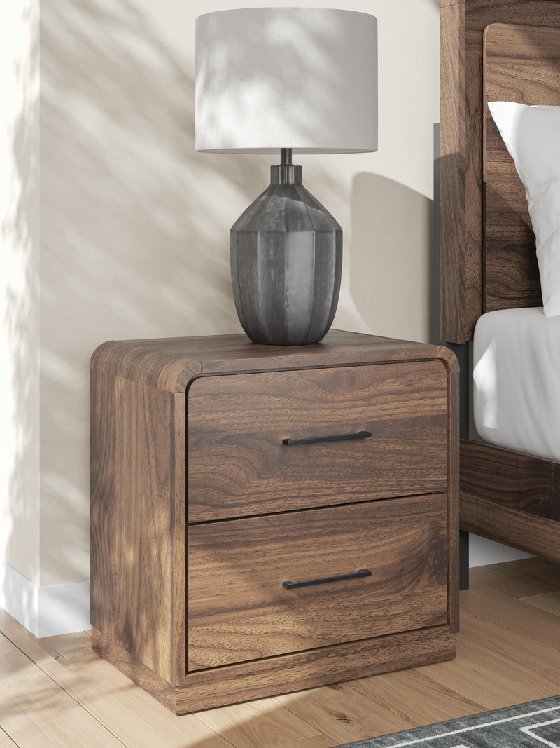 Fortlorn Walnut Brown Nightstand - PCB386-92