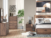 Fortlorn Walnut Brown Nightstand - PCB386-92