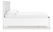 Fortman California King Panel Storage Bed and Dresser in White - PKG023780