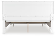 Fortman California King Panel Storage Bed and Dresser in White - PKG023780
