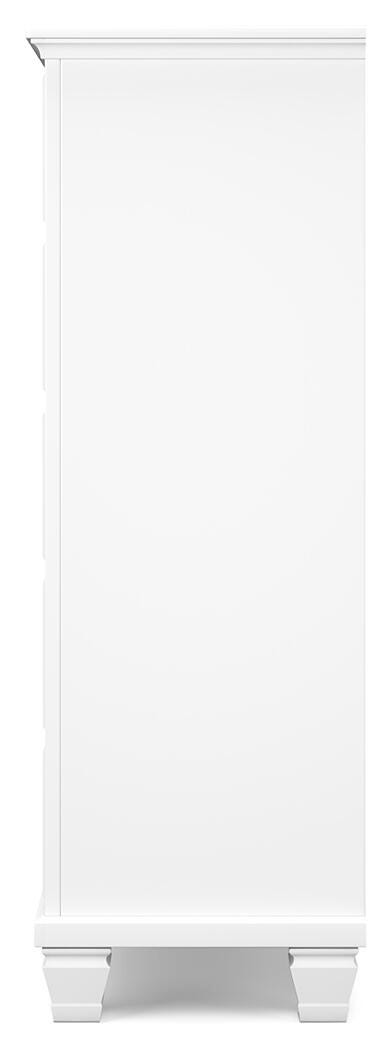 Fortman Full Panel Storage Bed, Dresser and Chest in White - PKG023794