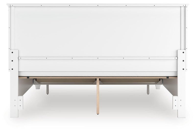 Fortman King Panel Storage Bed with Dresser in White - PKG023775