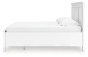 Fortman King Panel Storage Bed with Dresser in White - PKG023775