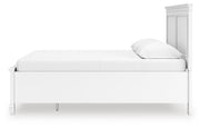 Fortman Queen Panel Storage Bed with Dresser in White - PKG023770