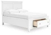 Fortman White Full Panel Storage Bed - B680B25