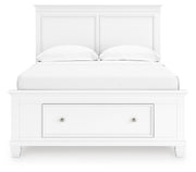 Fortman White Full Panel Storage Bed - B680B25