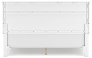 Fortman White King Panel Bed, Dresser and 2 Nightstands - B680B15