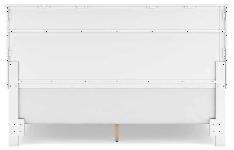 Fortman White King Panel Bed, Dresser and 2 Nightstands - B680B15