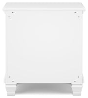 Fortman White King Panel Bed, Dresser and 2 Nightstands - B680B15