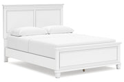 Fortman White Queen Panel Bed - Gate FurnitureQueen Bed
