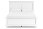 Fortman White Queen Panel Bed - Gate FurnitureQueen Bed