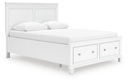 Fortman White Queen Panel Storage Bed - B680B20