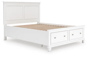 Fortman White Queen Panel Storage Bed - B680B20
