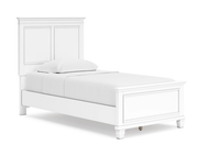 Fortman White Twin Panel Bed - Gate FurnitureTwin Bed