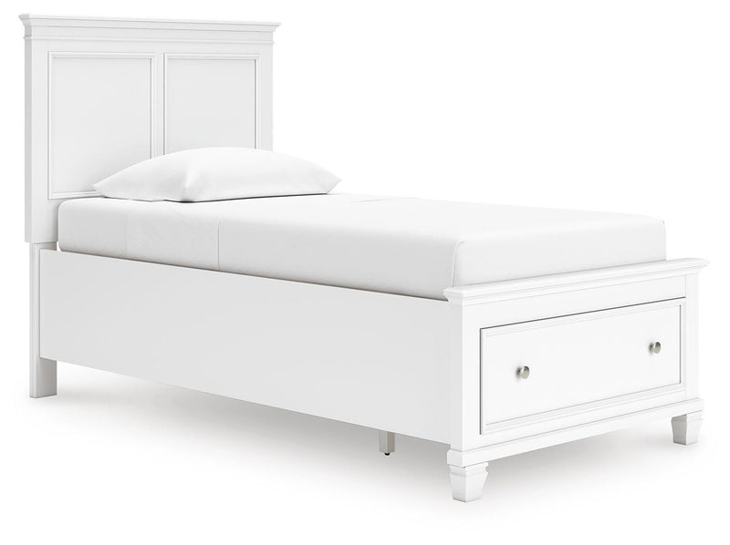 Fortman White Twin Panel Storage Bed - B680B24