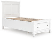Fortman White Twin Panel Storage Bed - B680B24